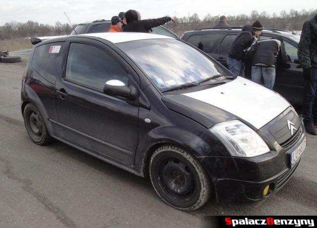 Citroen czarno biay na RS Karolinka na Torze w Lublinie 2013