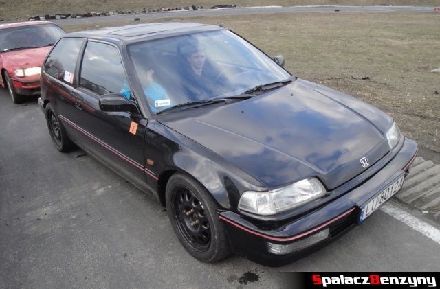 Honda Civic czarna stara na RS Karolinka na Torze w Lublinie 2013