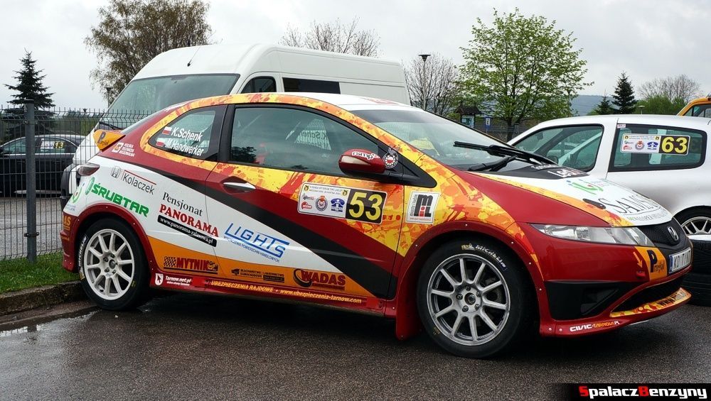 Honda Civic kolorowa na 4. runda SuperOes Kielce 2014