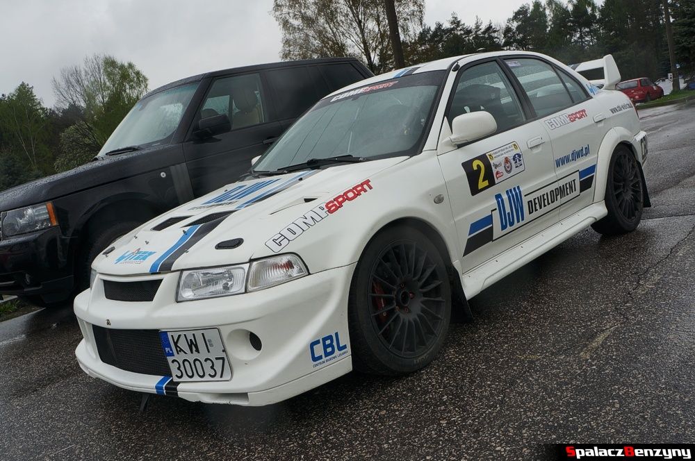 Mitsubishi Lancer Evo biay na 4. runda SuperOes Kielce 2014